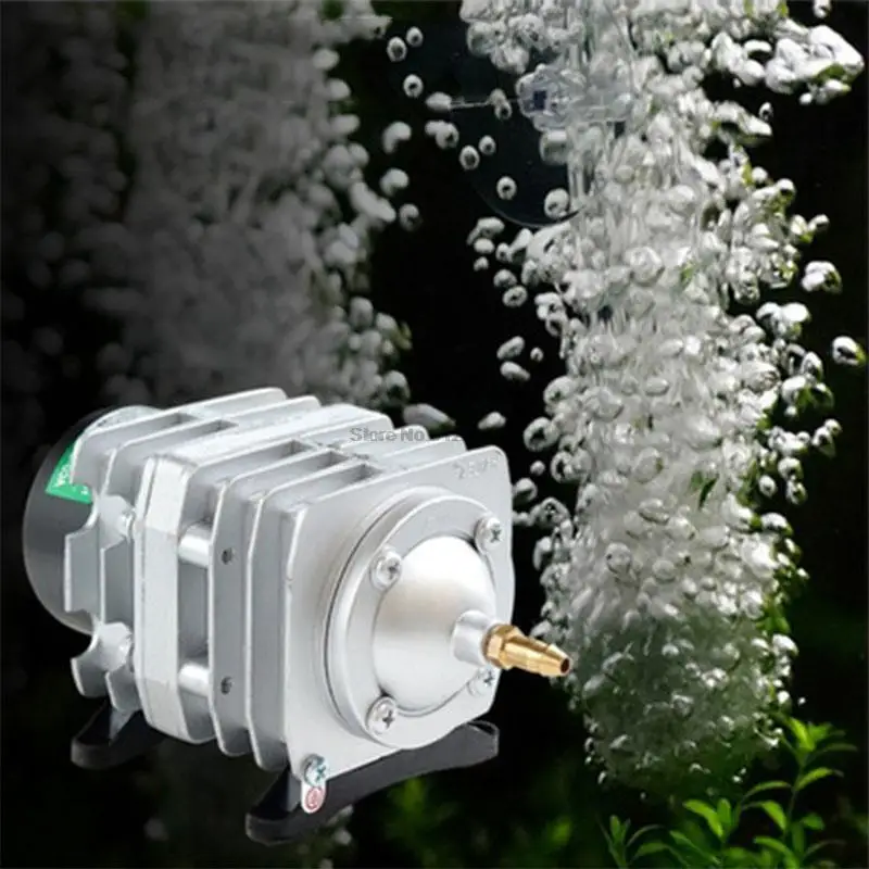 ACO-009D 120L/دقيقة 135 واط الأكسجين خزان الأسماك مضخة هواء 220 فولت التيار المتناوب الكهرومغناطيسية بركة مهوية فقاعة حوض السمك ضاغط الهواء