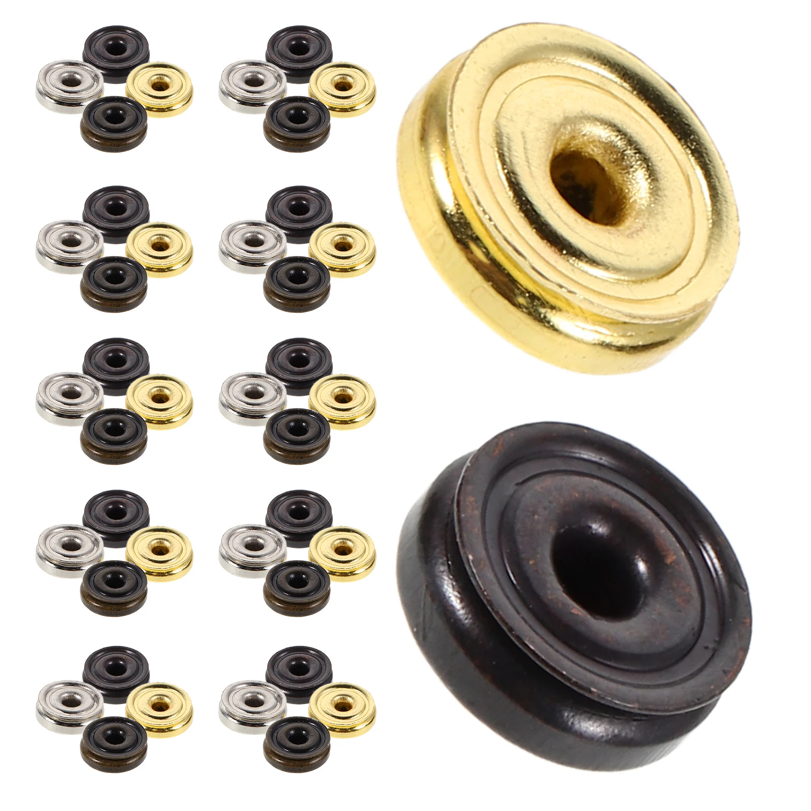 

80Pcs 6Mm Metal Snap Buttons Sewing Invisible Fasteners DIY Garment Clothing Projects Snap Buttons Button Garment Button