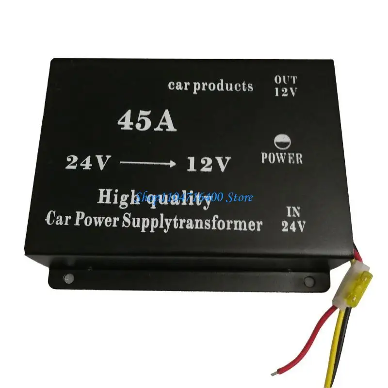 y1gd High Efficiency 45A Converter 24V To 12V Reduction Suitable For Trucks Campers Trailers With Secure Installation