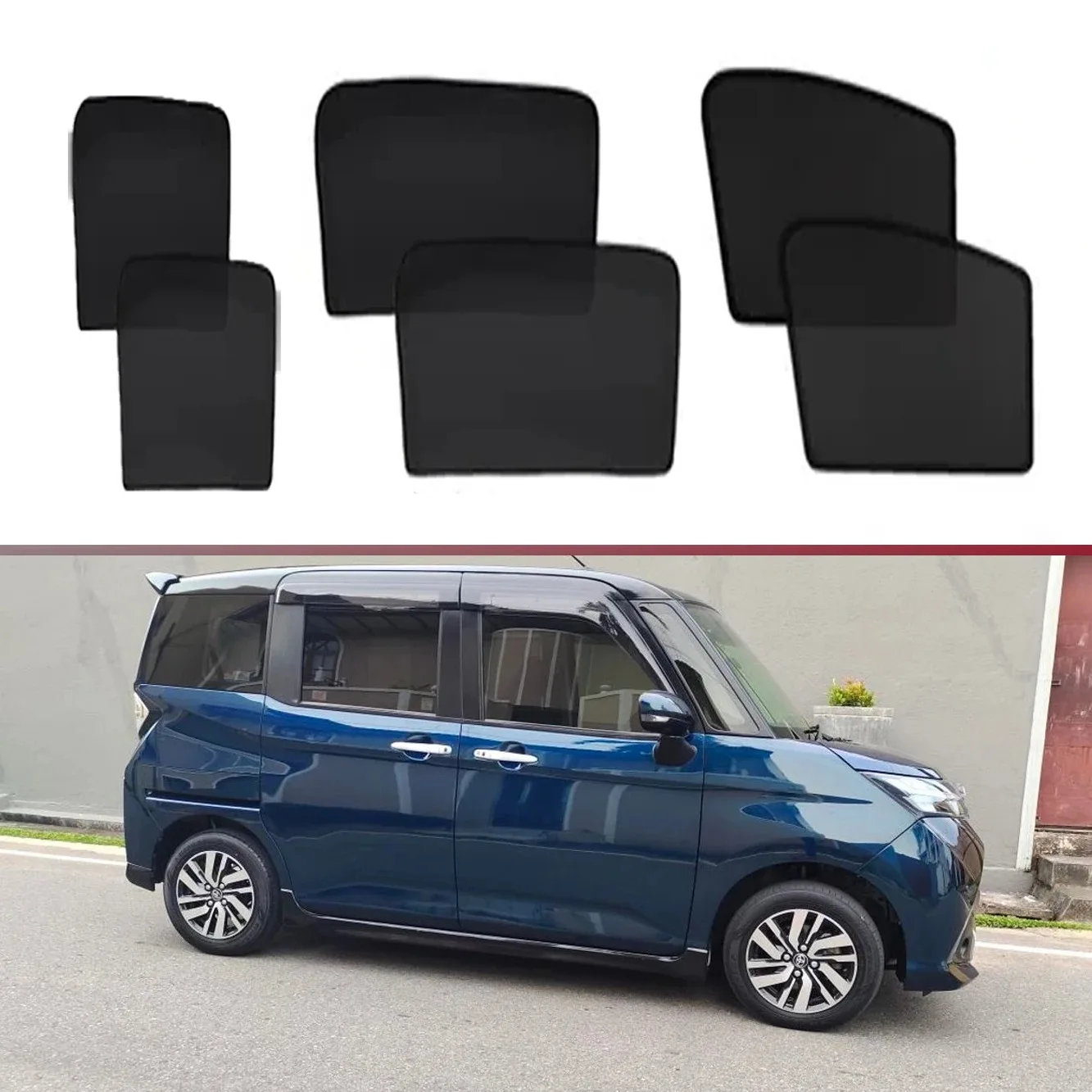 

Магнитные солнцезащитные шторки для автомобиля, защита от солнца на лобовое стекло, аксессуары для Toyota Roomy Tank Daihatsu Thor M900 2016-2025