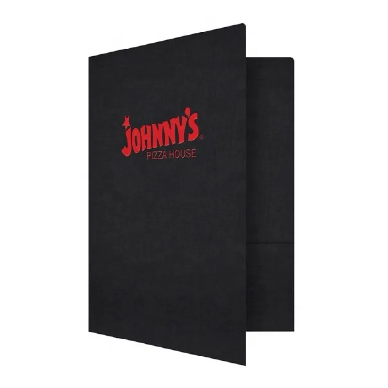 Cheap Printed 2 pockets custom paper file presentation folder for file and business card