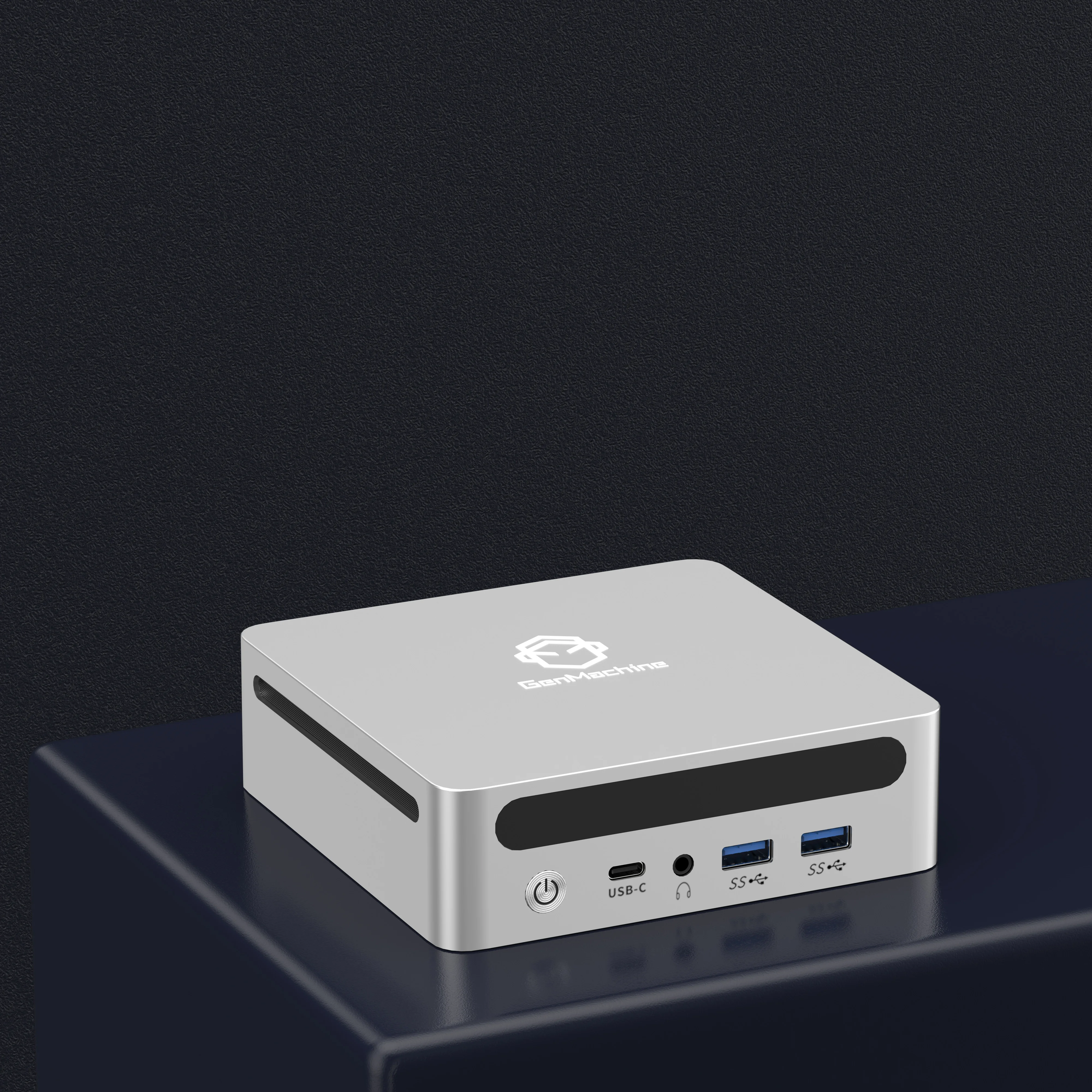 GenMachine Ryzen7 8845HS Mini PC R7 Windows10/11 LPDDR5 WIFI6 BT5.2 Dual Channel NVME4.0 Computador de jogos de escritório pc gamer diy