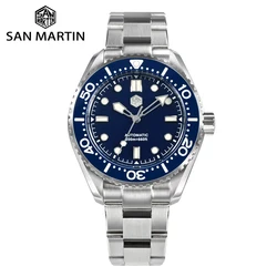 San Martin New 41.5mm Miyota 8215/8315 Diver Mens Watch Sports Luxuy Style Automatic Mechanical Watch Sapphire BGW-9 20Bar