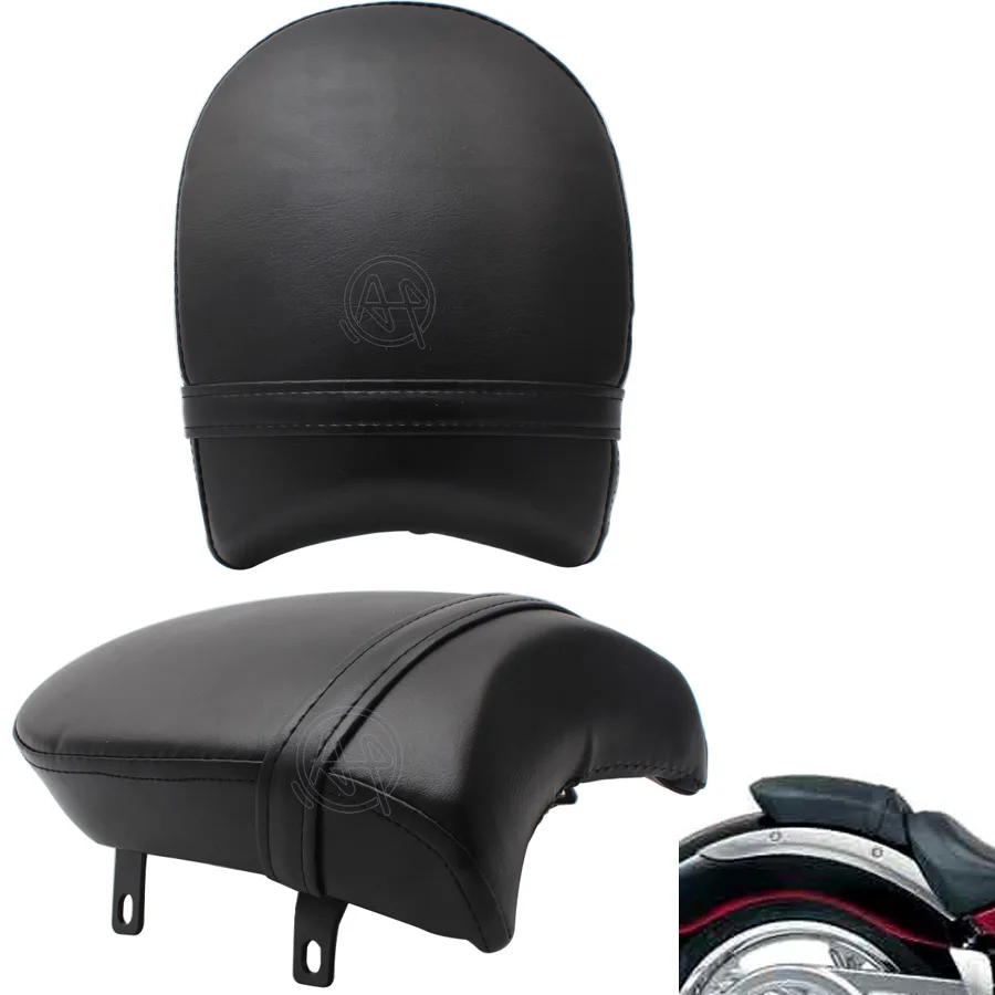 Motorcycle PU Leather Rear Seat Cushion Passenger Seat for Victory Boardwalk Judge Vegas Highball Gunner 2003-2013