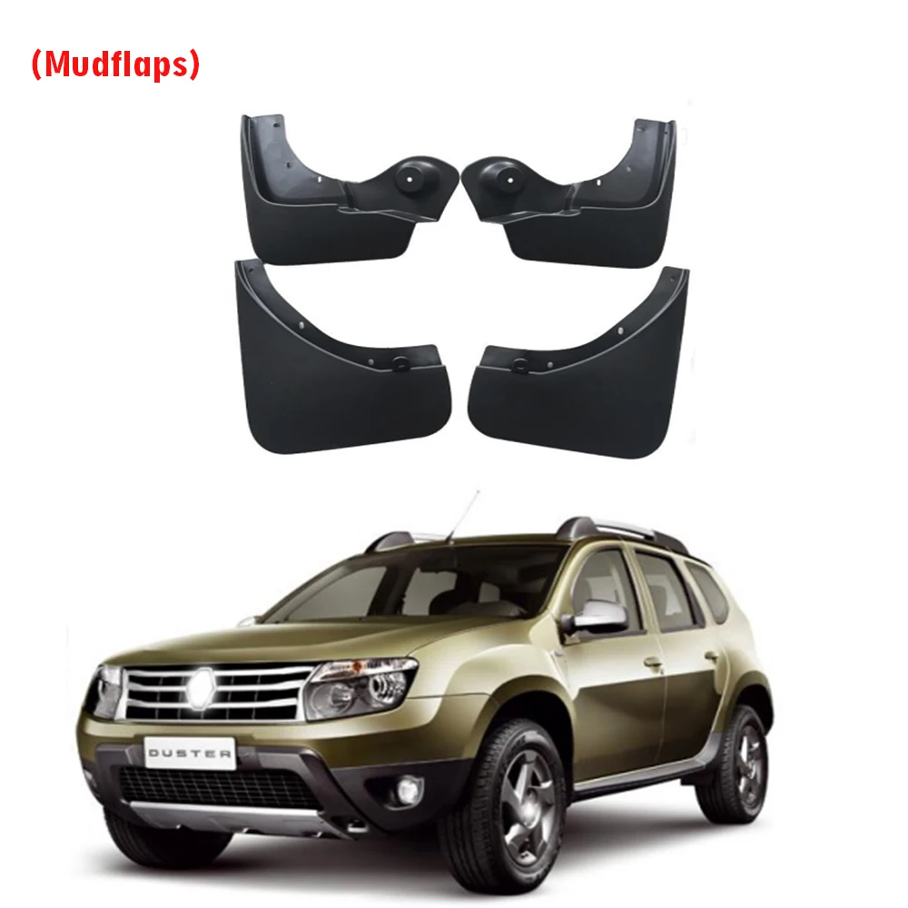 2010 2011 2012 2013 2014 2015 FOR Renault Duster Mud Flaps Guard Splash Mudguard Fender Mudflaps Car Accessories Front Rear 4pcs