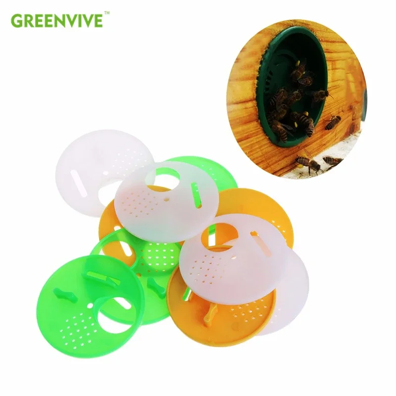 10PCS Beekeeping Entrance Gate Hive Entrance Discs Attchment To Nuc Boxes Queen Excluder Woker Bees Exit Enter Beehive Box Door