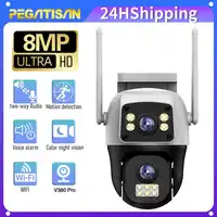 Cámara WiFi 4K PTZ doble lente