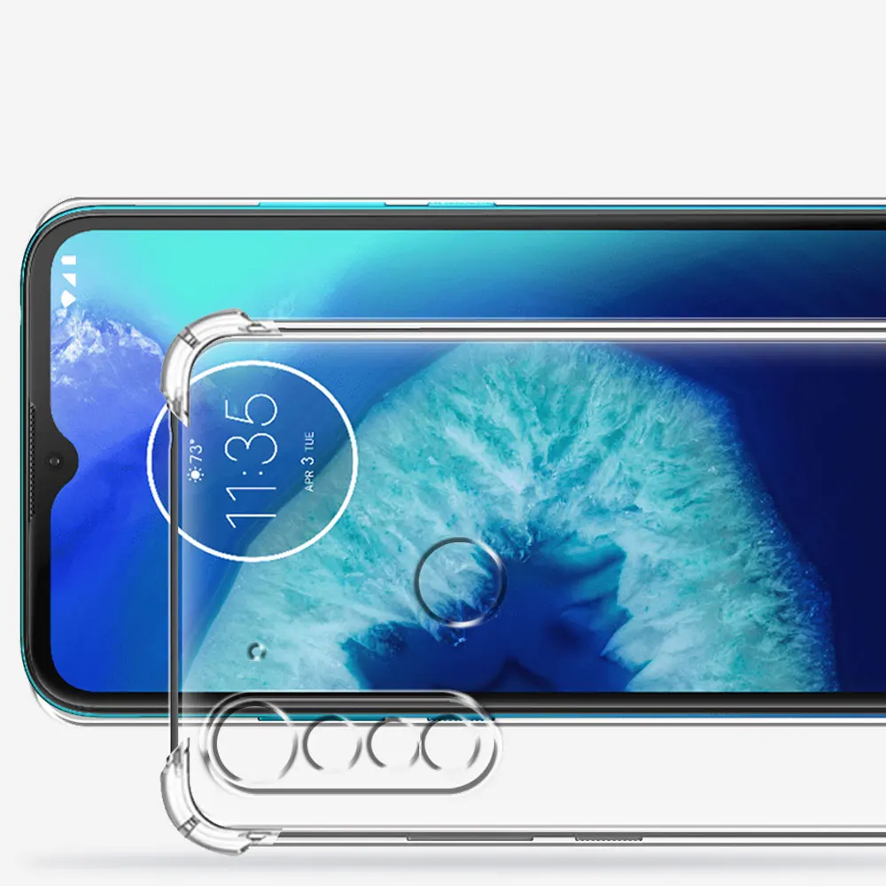 For Motorola Moto G8 Power Lite Case Soft Silicone Cover For Moto G8 Power Lite Case G8 Power Lite Clear Shockproof Bumper Coque