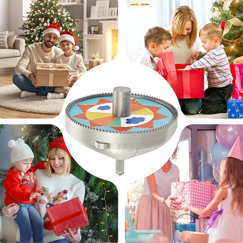 Mainan Putar Korea 3D Print Gyro Toys Permainan Interaktif Gyroscope Penghilang Stres Mainan Putar Berputar