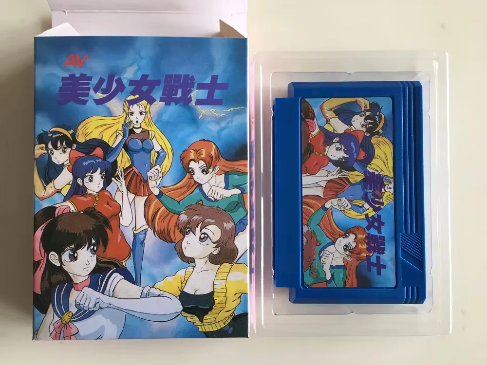 8bit game card : AV Bishoujo Senshi Girl Fighting ( Japan Version!! box+cartridge ONLY!! )