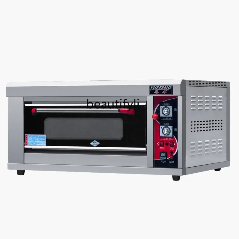 

Gas oven commercial baking large capacity cake bread pizza one layer two plates baking oven liquefied gas