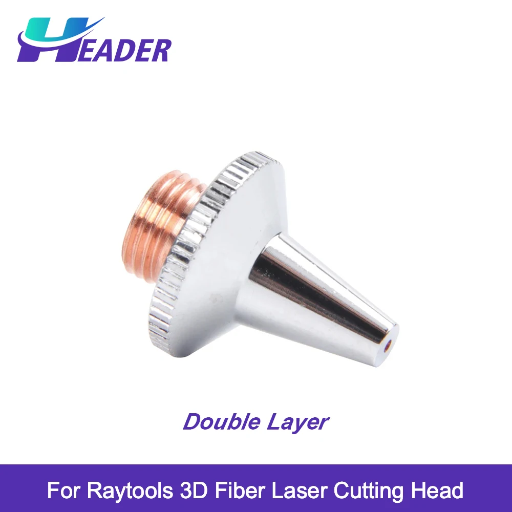 Raytools فوهة ليزر ثلاثية الأبعاد M8 D15 H19 طبقة واحدة طبقة مزدوجة لـ Raytools BT210S BM111 BM109 رأس ليزر ألياف ثلاثية الأبعاد HAN'S Precitec