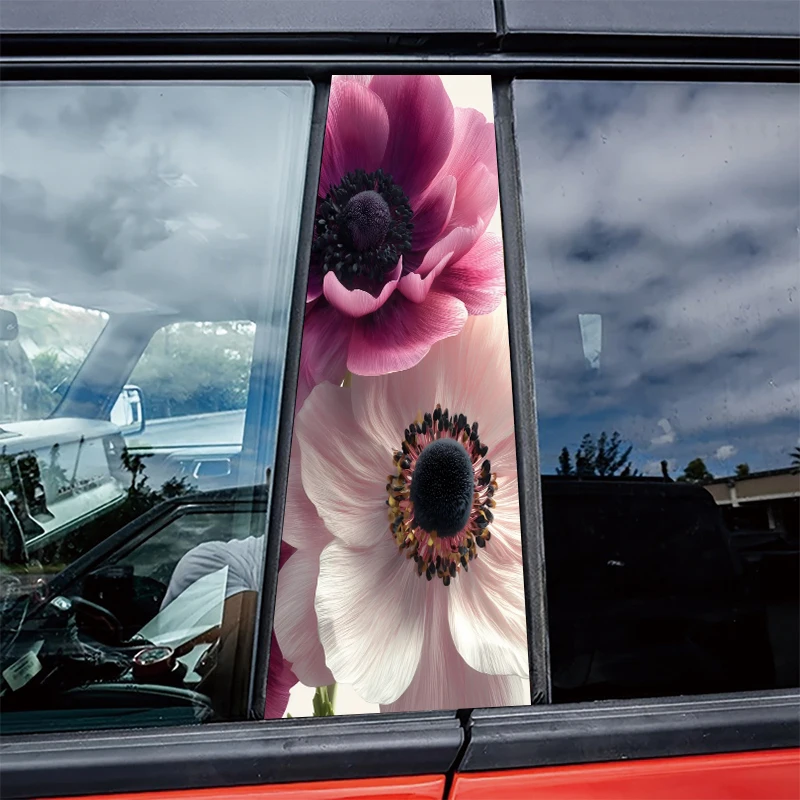 

2 шт. наклеек на центральные стойки автомобиля, защитная пленка Anemone, устойчивая к царапинам.