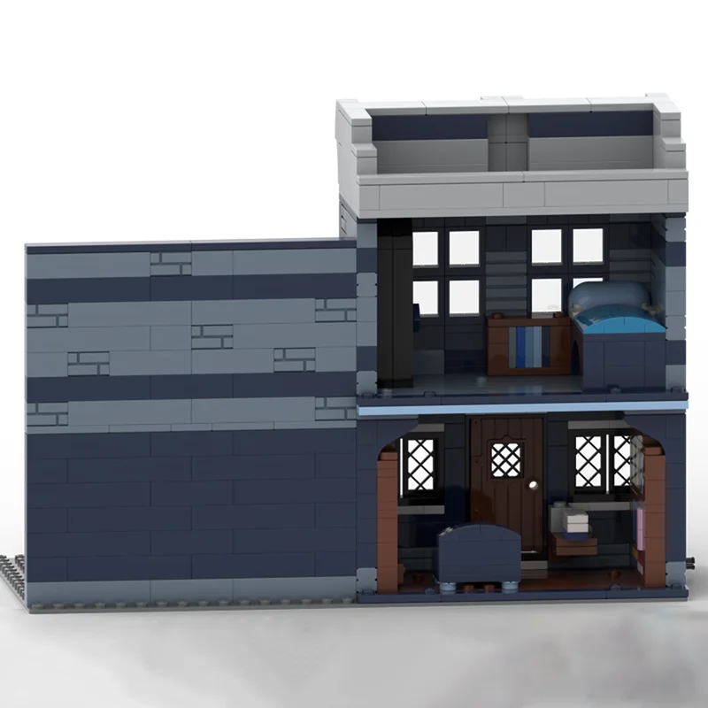 Productos de temporada, ladrillos de construcción Moc, librería Modular, bloques tecnológicos de pueblo de Halloween, juguetes DIY de Navidad, regalos de construcción