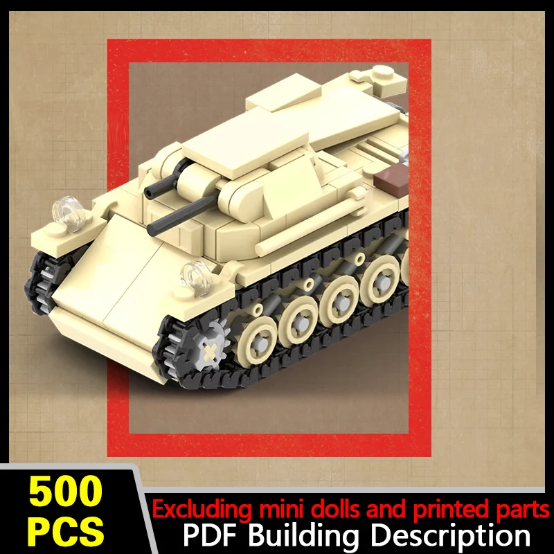 Panzer II Ausf.B Military Tank Model MOC Building Bricks War Equipment Style Modular Technology Gifts Holiday Assemble Toys Suit