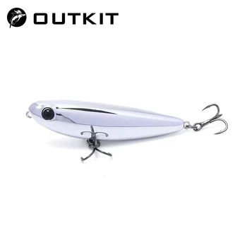 OUTKIT 낚시 루어 플로팅 펜슬 스틱 미끼, 워블러 탑워터 크랭크베이트 미끼, 긴 캐스팅 하드 미끼, 4.5g, 2.8g