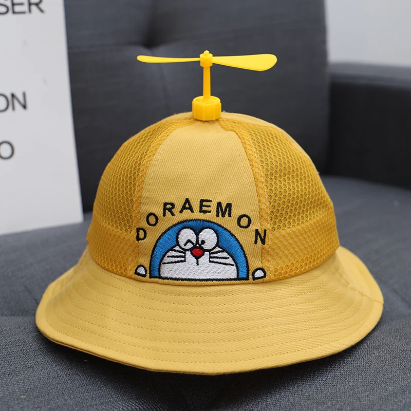 Doraemon Bucket Hat Cute Cartoon Anime Child Beach Round Cap Full Doraemon Bucket Hat Cute Cartoon Anime Child Beach Round Cap Full