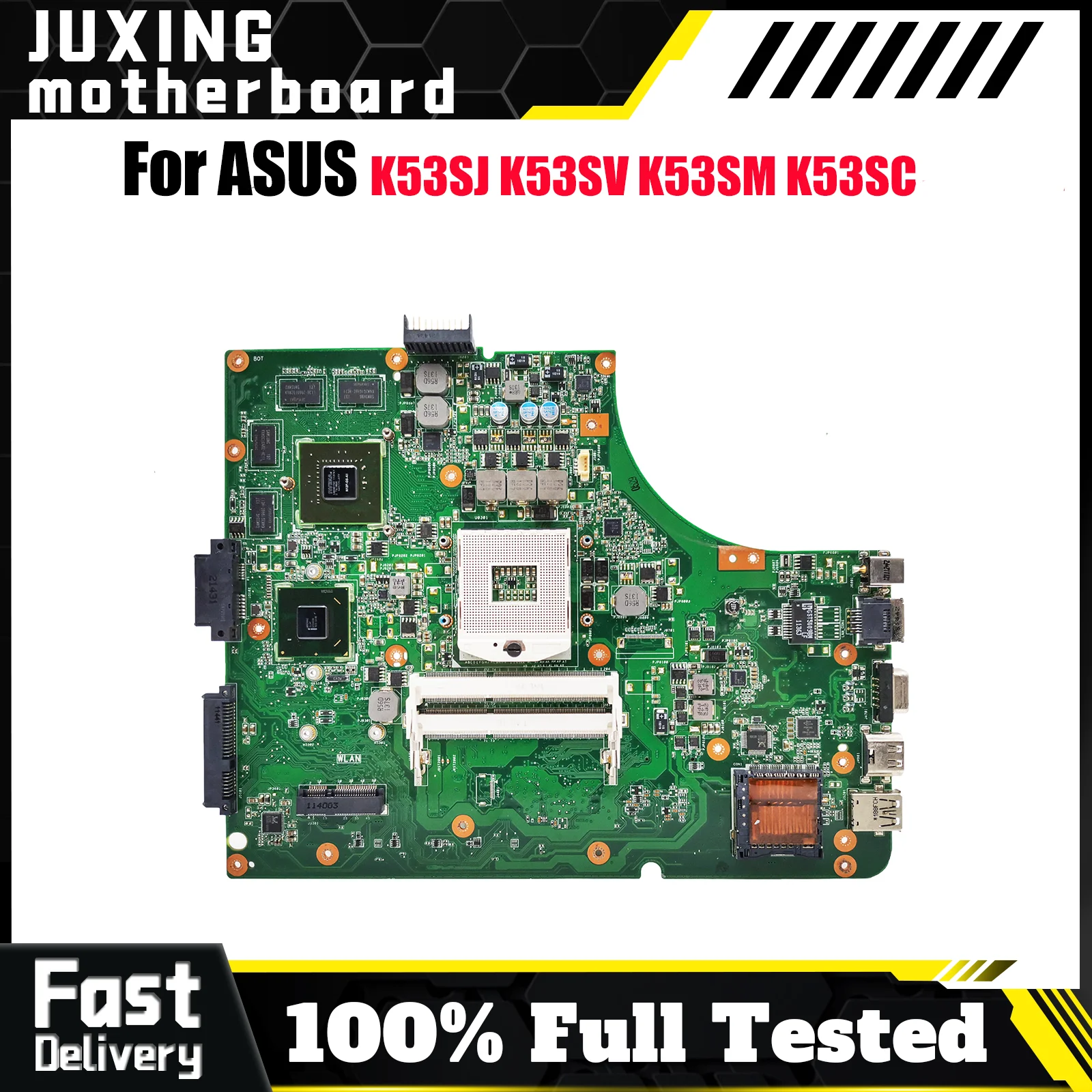 

K53SV Материнская плата для ноутбука ASUS K53S K53SJ K53SK K53SM K53SC K53SV K53SD Материнская плата для ноутбука 100% тестирование ОК быстрая доставка stk