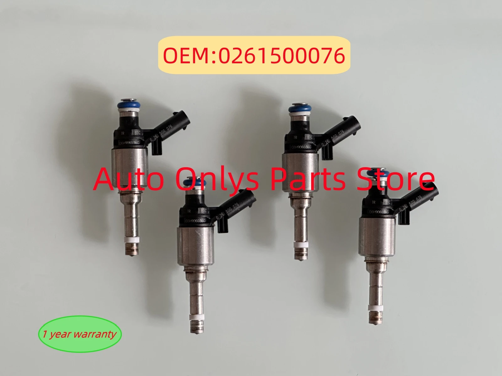 4X 06H906036G 0261500076 For-Volkswagen BEETLE CC EOS PASSAT PASSAT CC TIGUAN JETTA2.0T L4 06H906036E Fuel injector High quality