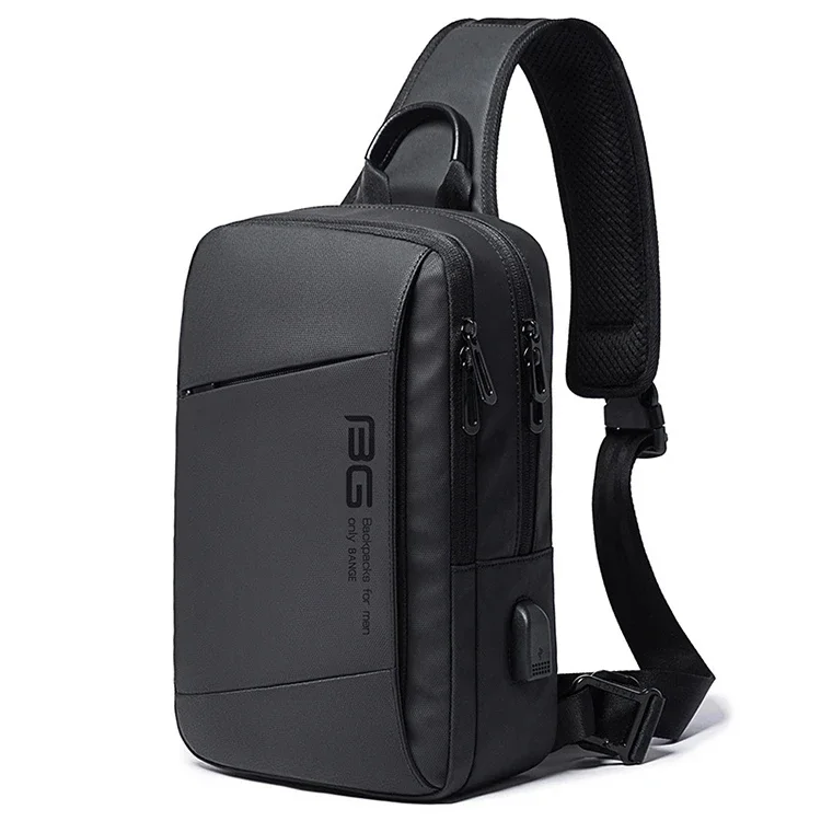 

BANGE Upgrade Travel Leisure Messenger Shoulder Bag Men And Women With The Same Chest Bag USB Charging Bag