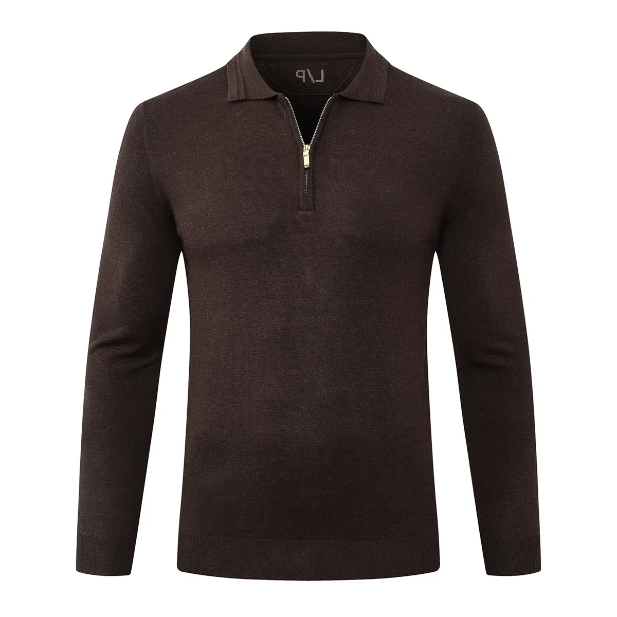 DIKU-suéter de lana CPTG para hombre, suéter cálido informal con cremallera bordada, cuello abatible, de alta calidad, talla grande, M-5XL, 2024, nuevo, 2025