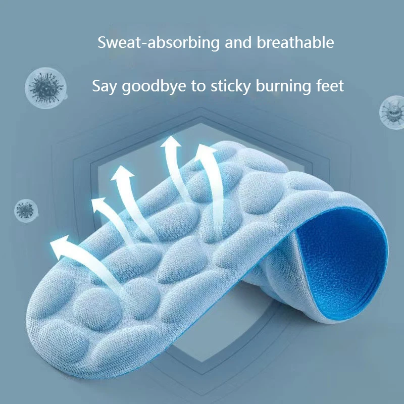 Massage Insole for Feet Plantar Fasciitis Relief Orthopedic Insoles Memory Foam Non Slip Shoe Pads Comfort Sports Shoe Sole