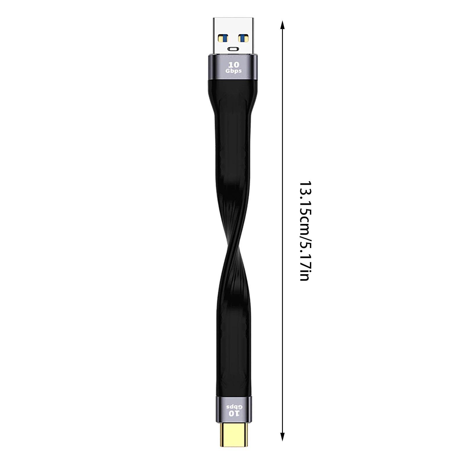 Nku przenośny przewód USB 3.1 10gbps typ-C PD kabel danych do ładowania płaska Slim krótki przewód FPC do laptopów Tablet telefon komórkowy dyski