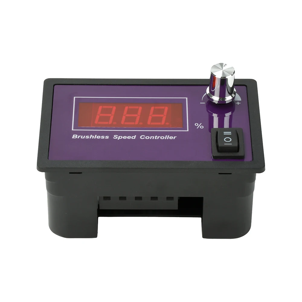 DC 10-55V 15A DC Brushless Speed Regulator Three-phase Hall Free Motor Controller Support Forward and Reverse