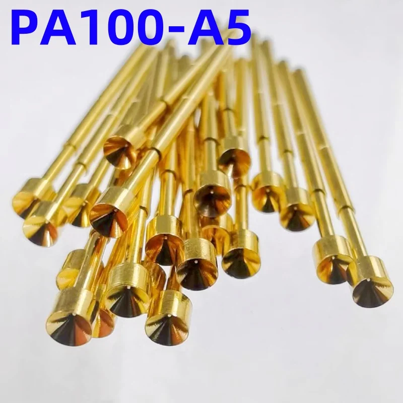 20/100PCS PA100-A5 Spring Test Probe PA100-A Test Pin Test Tool 33.35mm 1.36mm Gold Needle Tip Dia 2.5mm Pogo Pin P100-A P100-A5