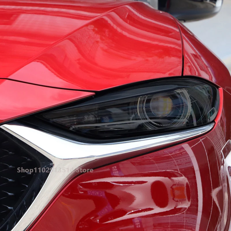 

Car Headlamp Tint Taillight Transparent Smoked Black TPU Sticker For Mazda CX-4 2020-2022 Car Headlight Protective Film