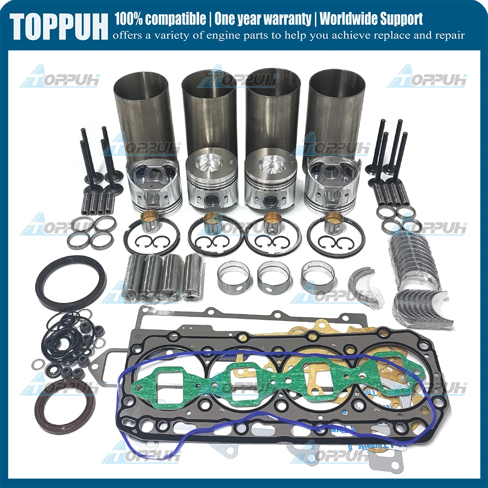 4TNE86 Overhaul rebuild kit for Yanmar 4TNE86 Head gasket piston ring