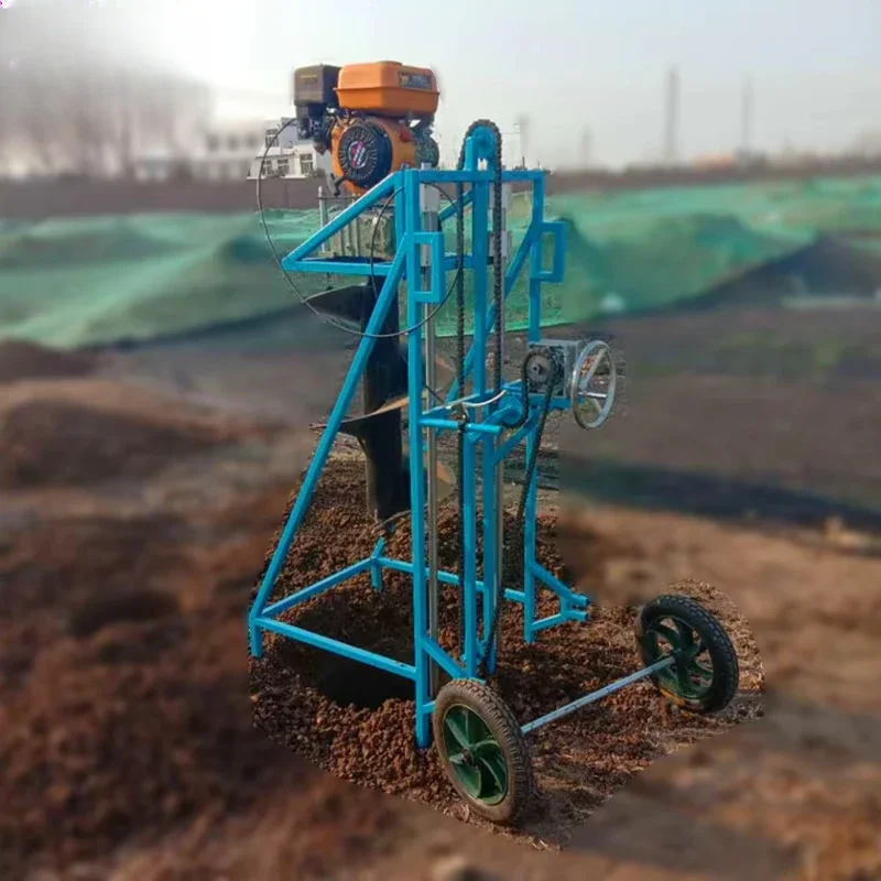 Guardrail Column Gasoline Pile Driver Ground Screw    for Sale