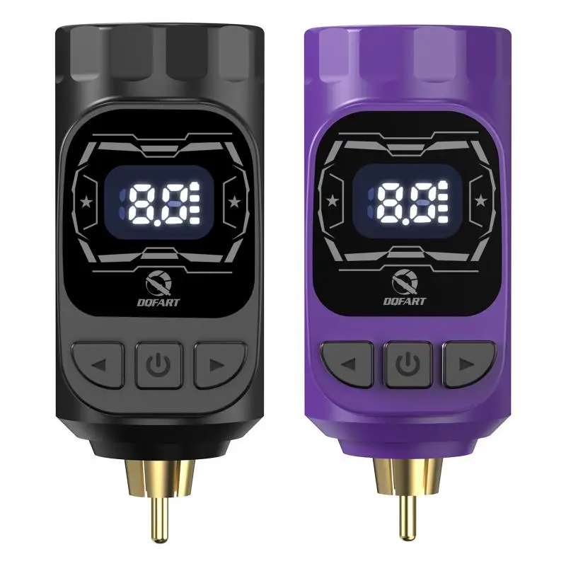 1 Set Portable Wireless Tattoo Power Supply 1200mAh Color Screen Digital Display Control Pen Battery No Lag Stable