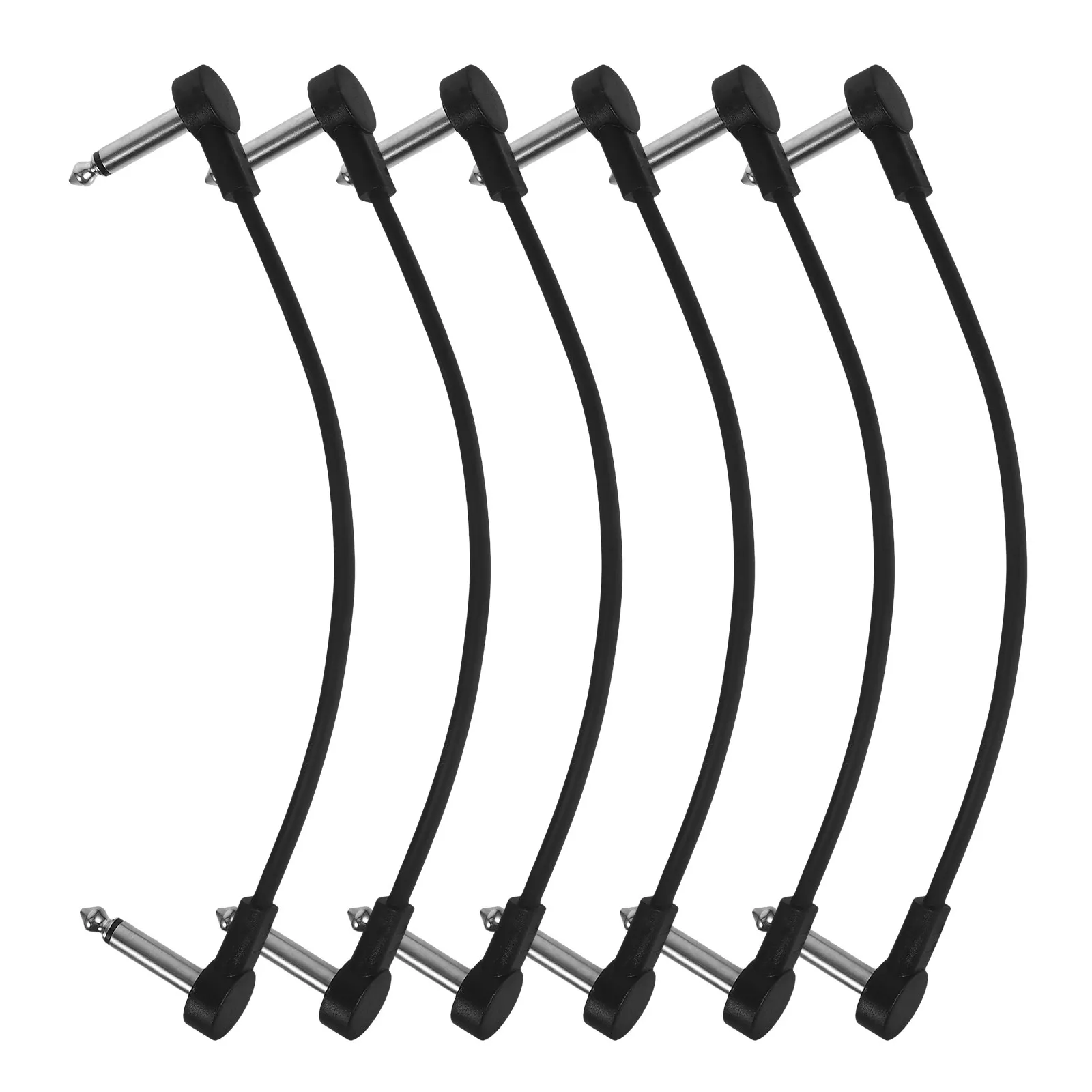 6PCS Guitar Patch Cables for Effects Pedals – Clear Sound, Low Noise, Short Length, Ideal for Pedalboard