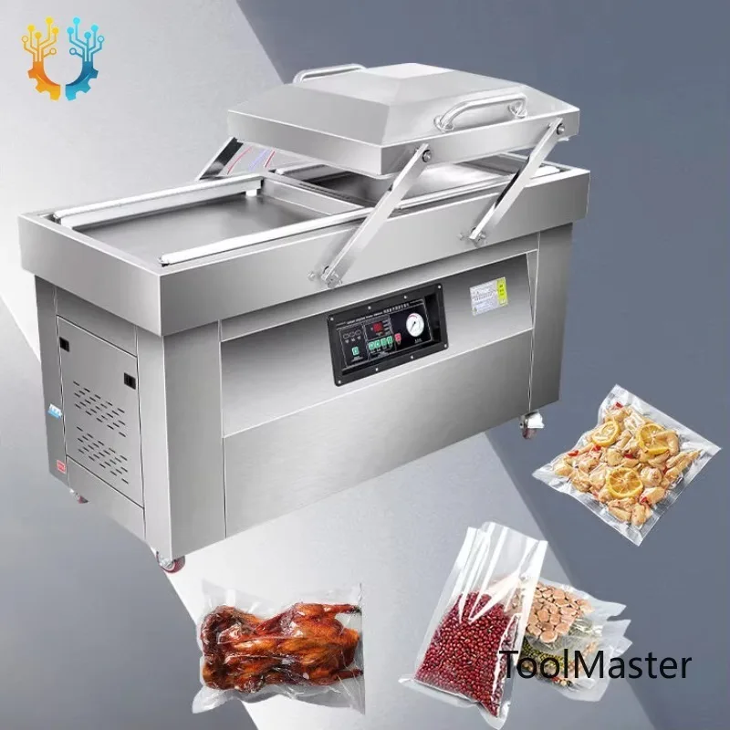 

【2026】DZ-400 Dual Chamber Vacuum Sealing Machine Automatic Parameter Memory Liquid Sauce Solid Food Packaging Tool