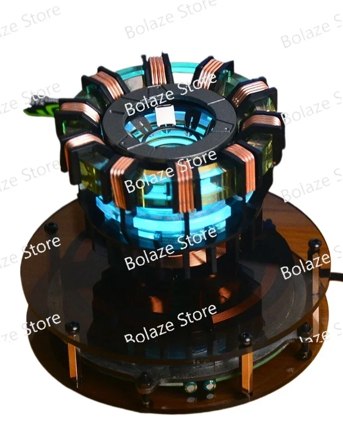 

Magnetic levitation Iron Man reactor figurine office desktop creative black technology boy birthday gift