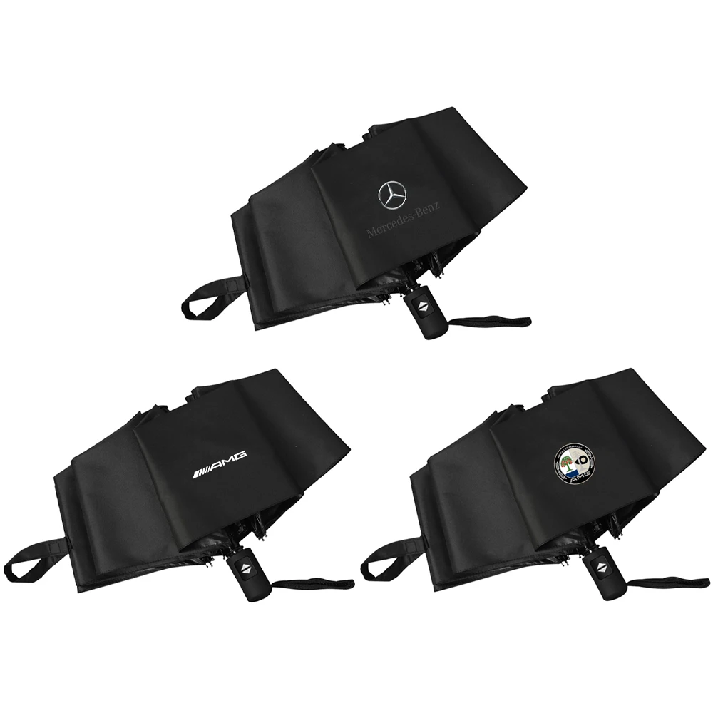 Car Folding Rainproof Sun Protection UV Protection Sunshade Umbrella for Mercedes Benz AMG A B C E G S CLASS W203 W204 W210 W124 view 4