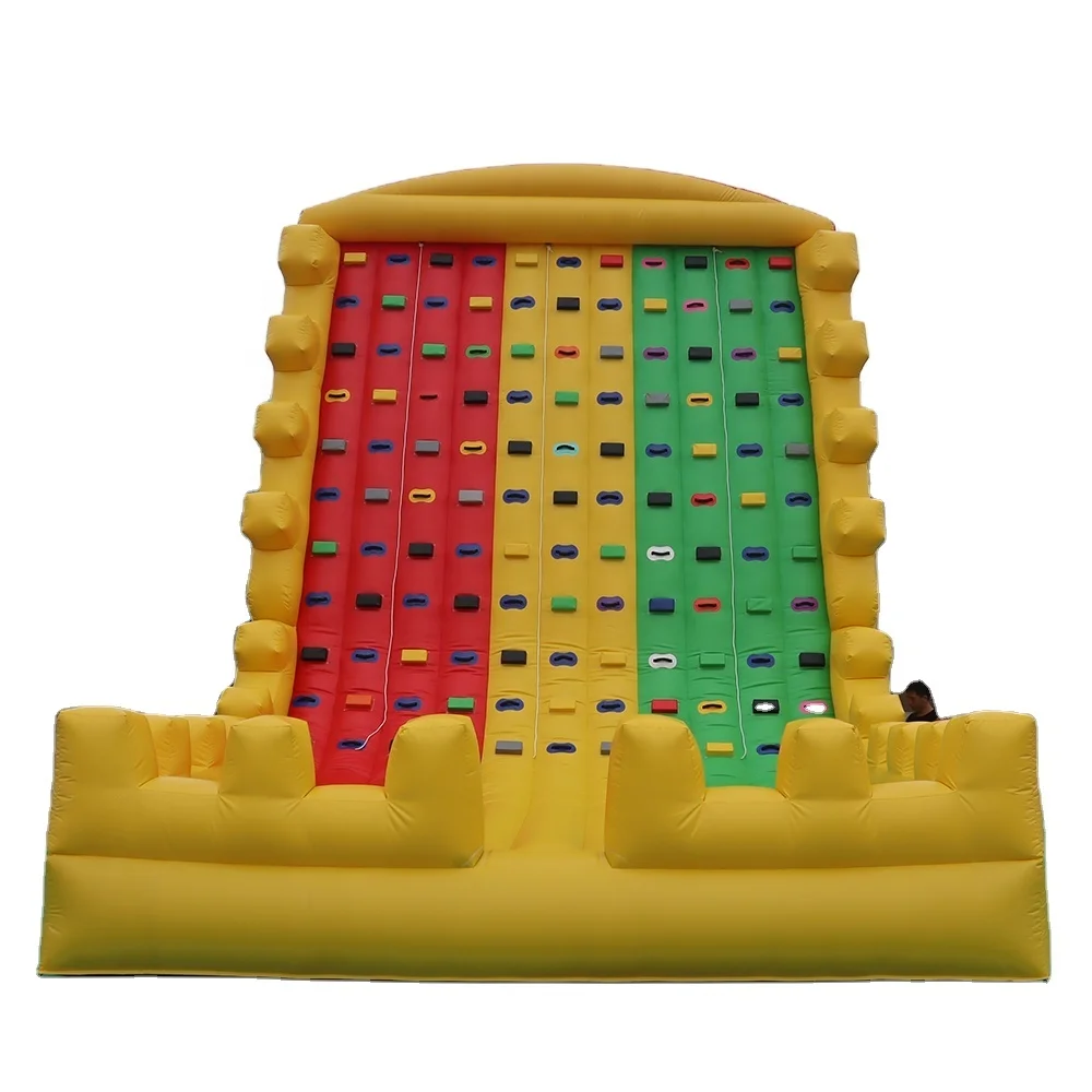 6x5m  Inflatable Climbing Wall Commercial Inflatable Climb Challenge Sport Game for Kids Adultspromote sales