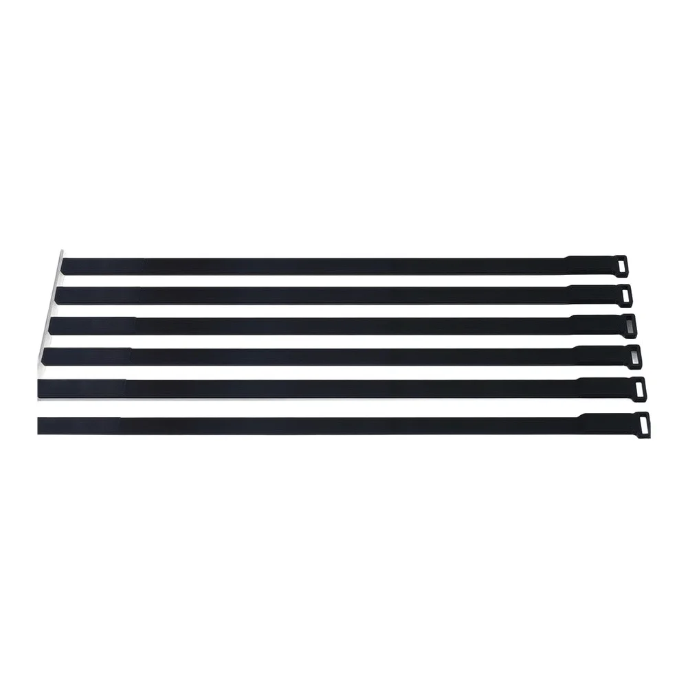 6 Adjustable Pool Cover Straps Compatible with Most Common Pool Cover Materials Including Polyethylene Vinyl and Mesh Fabrics