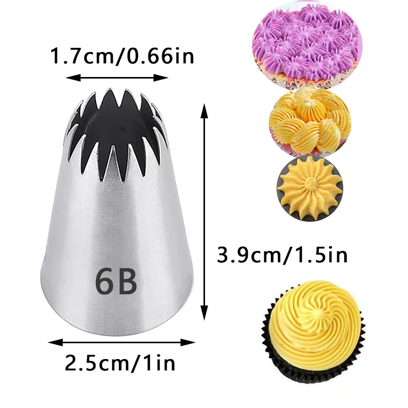 8PCS Piping Bag Nozzle Confectionery Cake Pastry Sleeve For Decoration Silicone Tools Pocket A Professional Nozzles Cream Icing