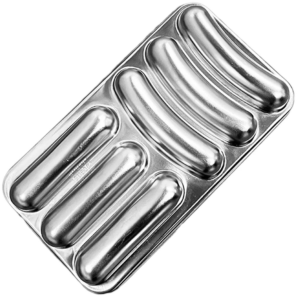 

Food Supplement Mold Baking Bun Molds for Homemade Hot Dog Bread Pan Stainless Steel Self