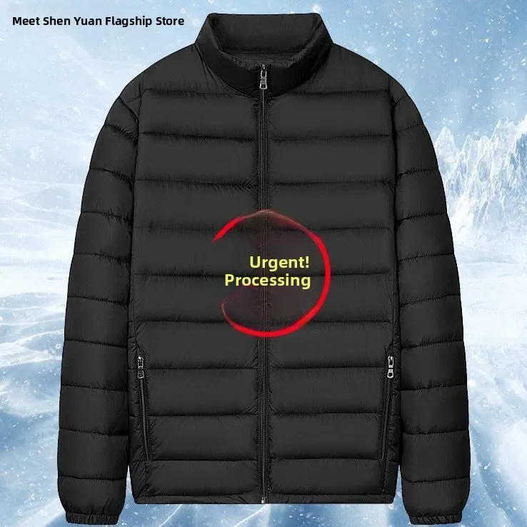 

Мужское легкое хлопковое пальто с подкладкой и воротником-стойкой, повседневное теплое хлопковое пальто с капюшоном, рабочая одежда, верхняя одежда