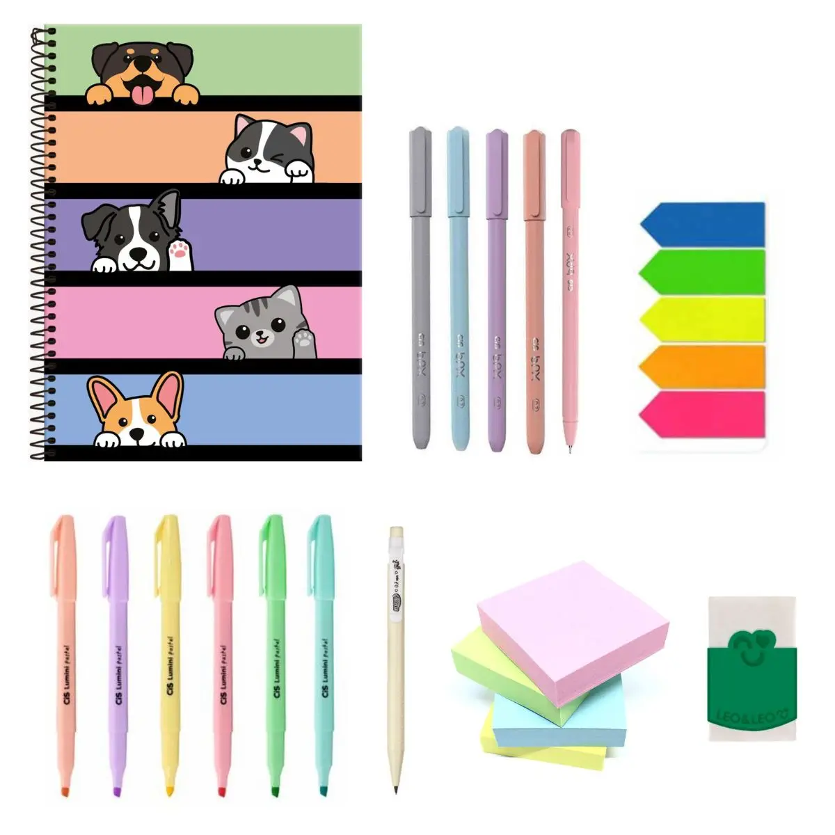 Stationery Kit Youth High School Notebook Pen Text Mark