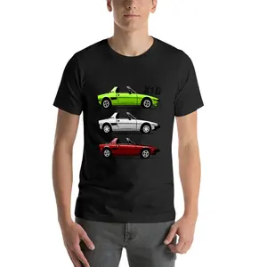 Fiat-X1/9 mit offenem Dach für Männer, koreanische Mode, Anime-T-Shirt, groß und hoch 11 Hauptverkaufshemd X1 - №10