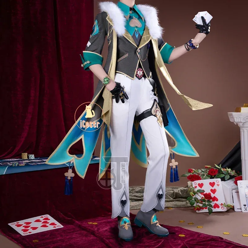 Honkai Star Rail Aventurina Cosplay disfraz peluca juego uniforme topacio colegas Interastral Peace Corporation Halloween hombres mujeres