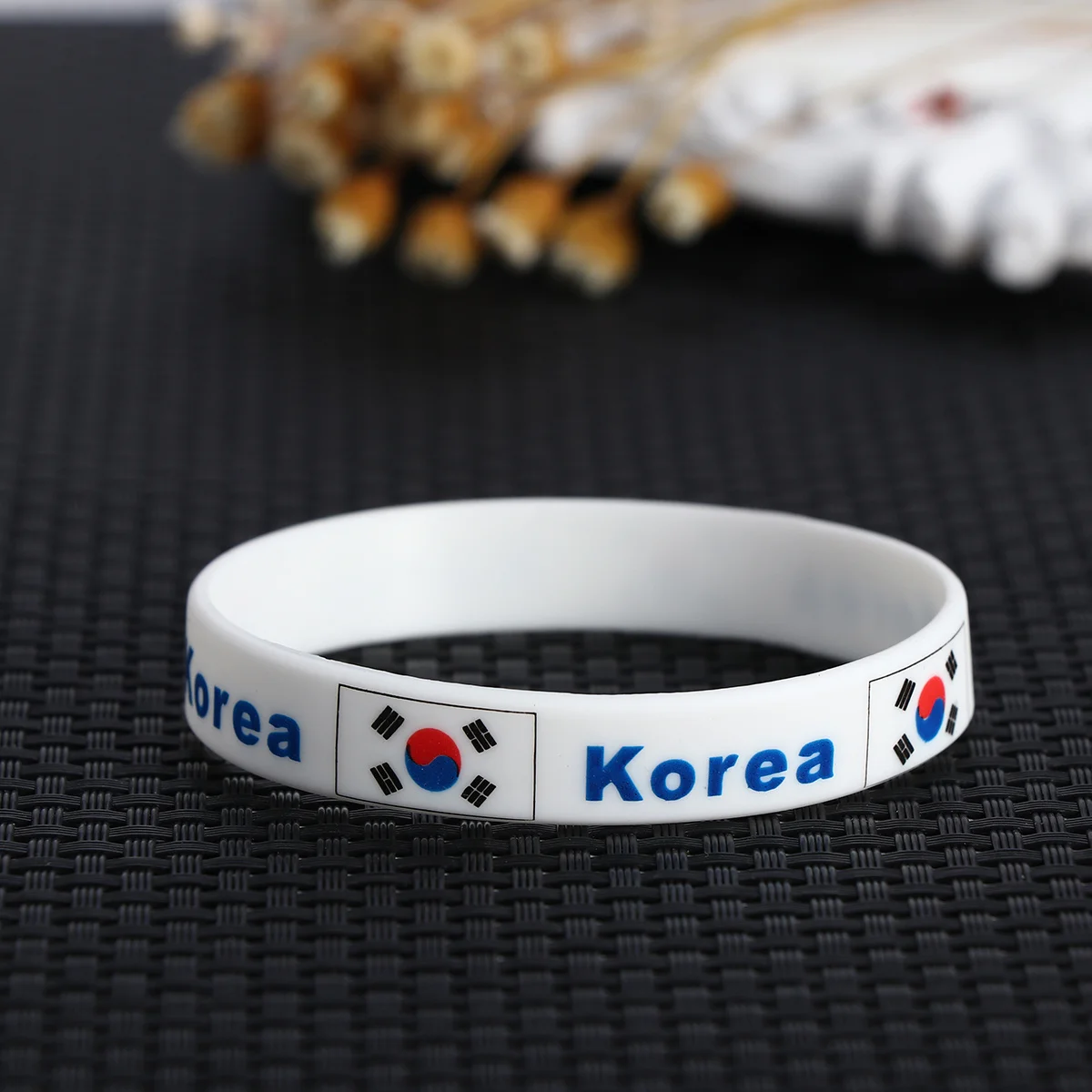 

6 pcs Country Wrist Bands One Size Fits Most Soft Durable For Sports Football Games Country Flag Wristband Bracelet