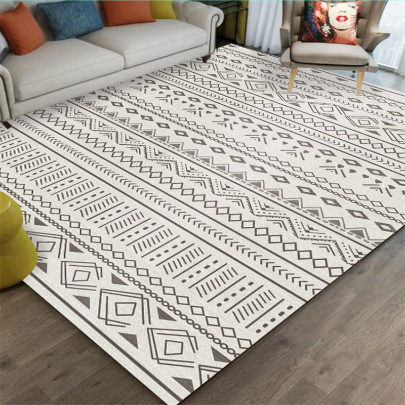 Morocco Style Carpet Livign Room Anti Slip Home Decoration Bedroom Large Area Nordic Rugs Tables Floor Mats Washable Lounge Rug