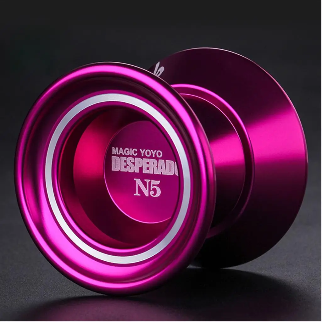 Aluminum Yoyo Ball Toy Professional String Unresponsive Bearing Classic Kids Metal Yo-yo Juggling Toy for Competition