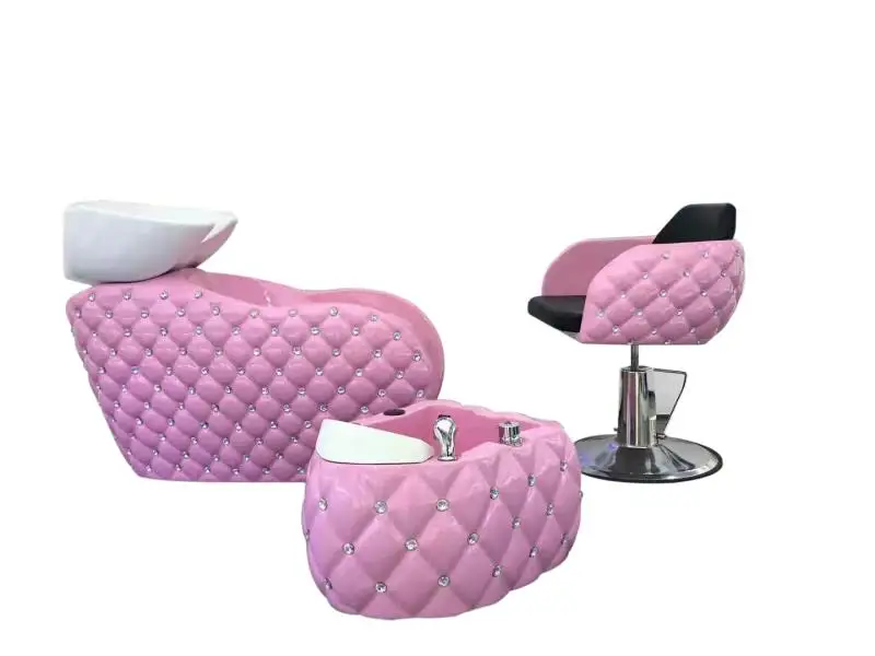 Fashion Leather Salon Chair for Hairwashing and Shampoo Bed for Barber and Beauty Salons for Nail Salon Shops