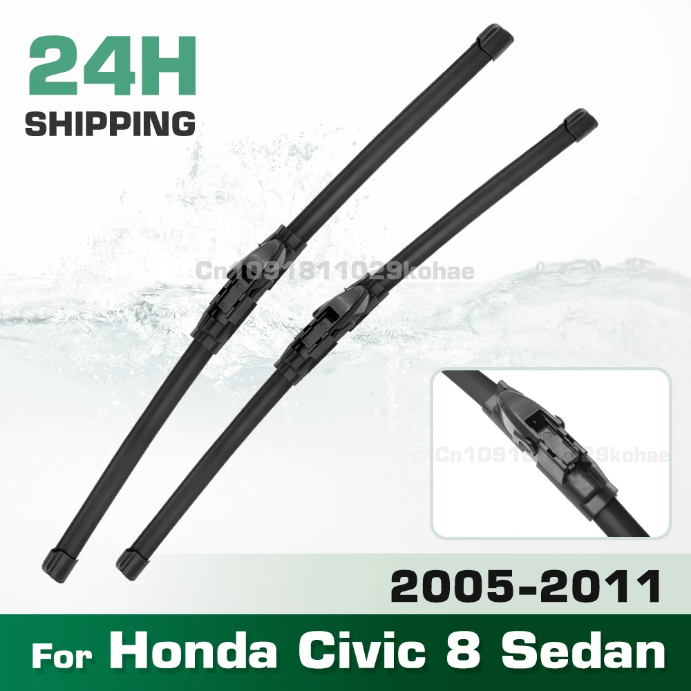 GREATROAD Wiper LHD&RHD Front Wiper Blades Set For Honda Civic 8 Sedan Windshield Windscreen Window 26